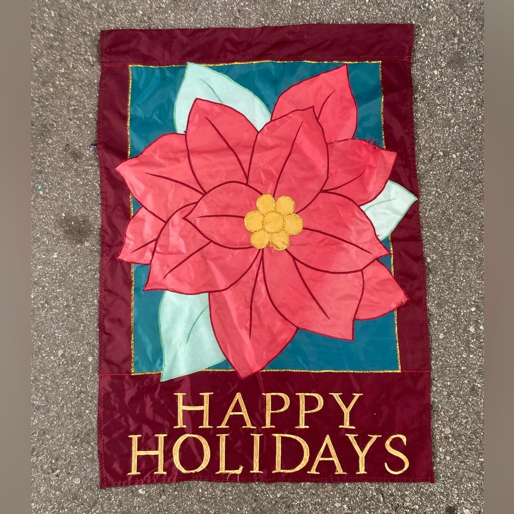 Poisentia large house flag Christmas flag